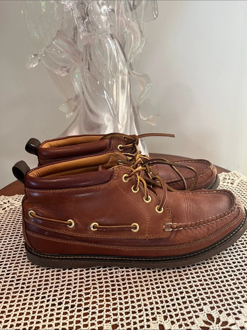 Sperry Gold Cup Top-Sider Full-Grain Leather Lace-Up Chukka Boots size 10.5